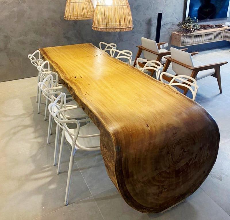 Mesa Cascata em madeira maciça com design exclusivo – Arteem Madeira